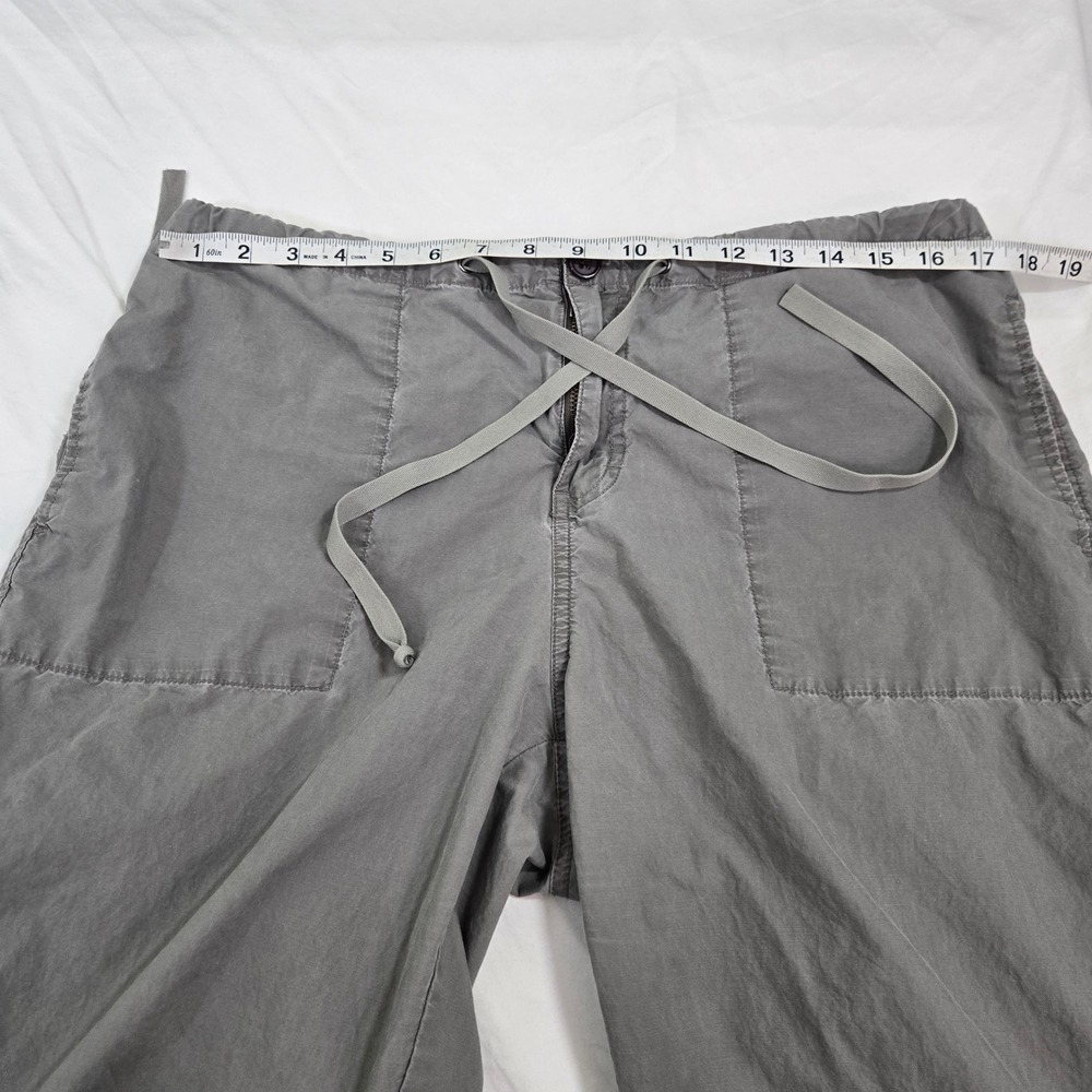 Vintage Calvin Klein Jeans 12 Parachute Cargo Pants Gray Drawstring Hem 90s Gorp - Picture 7 of 11